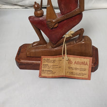 Load image into Gallery viewer, Brazilian Art Wooden Figure with Base
