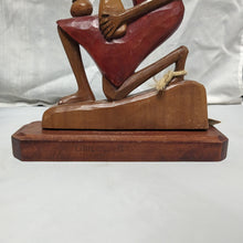 Load image into Gallery viewer, Brazilian Art Wooden Figure with Base
