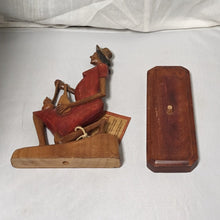 Load image into Gallery viewer, Brazilian Art Wooden Figure with Base
