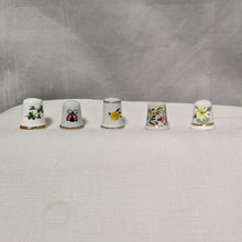 Cargar imagen en el visor de la galería, Lot of 5 Sewing Thimbles - Porcelain, Bone China
