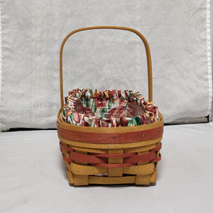 Longaberger 1995 May Series Tulip Basket with Red Accent Weaving