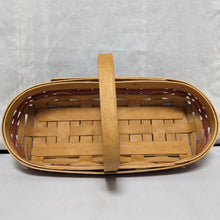 Cargar imagen en el visor de la galería, Longaberger 1995 May Series Tulip Basket with Red Accent Weaving
