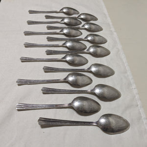 Wallace Brothers 1938 Roseanne Pattern Silverplate AA Flatware, Set of 44 Pieces