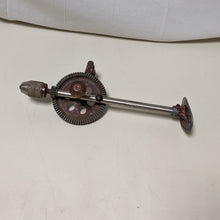 Load image into Gallery viewer, Vintage Eggbeater Hand Crank Drill Woodworking Tool With Side Handle
