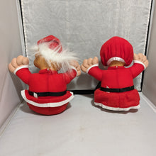 Load image into Gallery viewer, 1991 I.T.B. Christmas Trolls Mr. and Mrs. Claus Plush Troll Dolls
