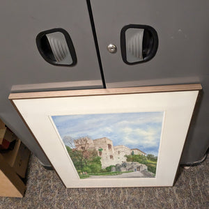 John Applegate Artwork - Print of Fortress, Title Unknown, Signed