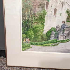 John Applegate Artwork - Print of Fortress, Title Unknown, Signed