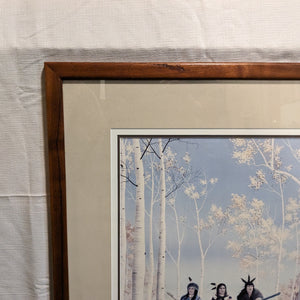 "Scouting the First Snow" Print by Donald Vann, Signed & Numbered