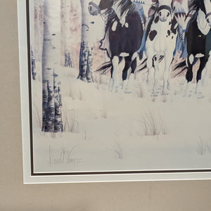 "Scouting the First Snow" Print by Donald Vann, Signed & Numbered