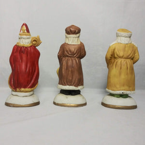 Santa Claus Figurines (3) Poland, Czechoslovakia, Russia