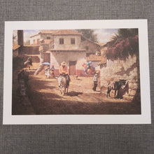 Load image into Gallery viewer, Village sceen with several native americans,
