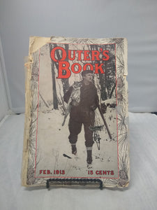 Original Marbles Clincher Gaff Fish Grabber and February 1913 Outer's Book