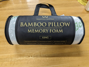 Queen Bamboo Memory Foam Pillow