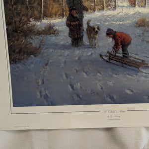 A Child's Hero by G. Harvey, Signed and numbered